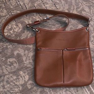 Longchamp leather crossbody bag